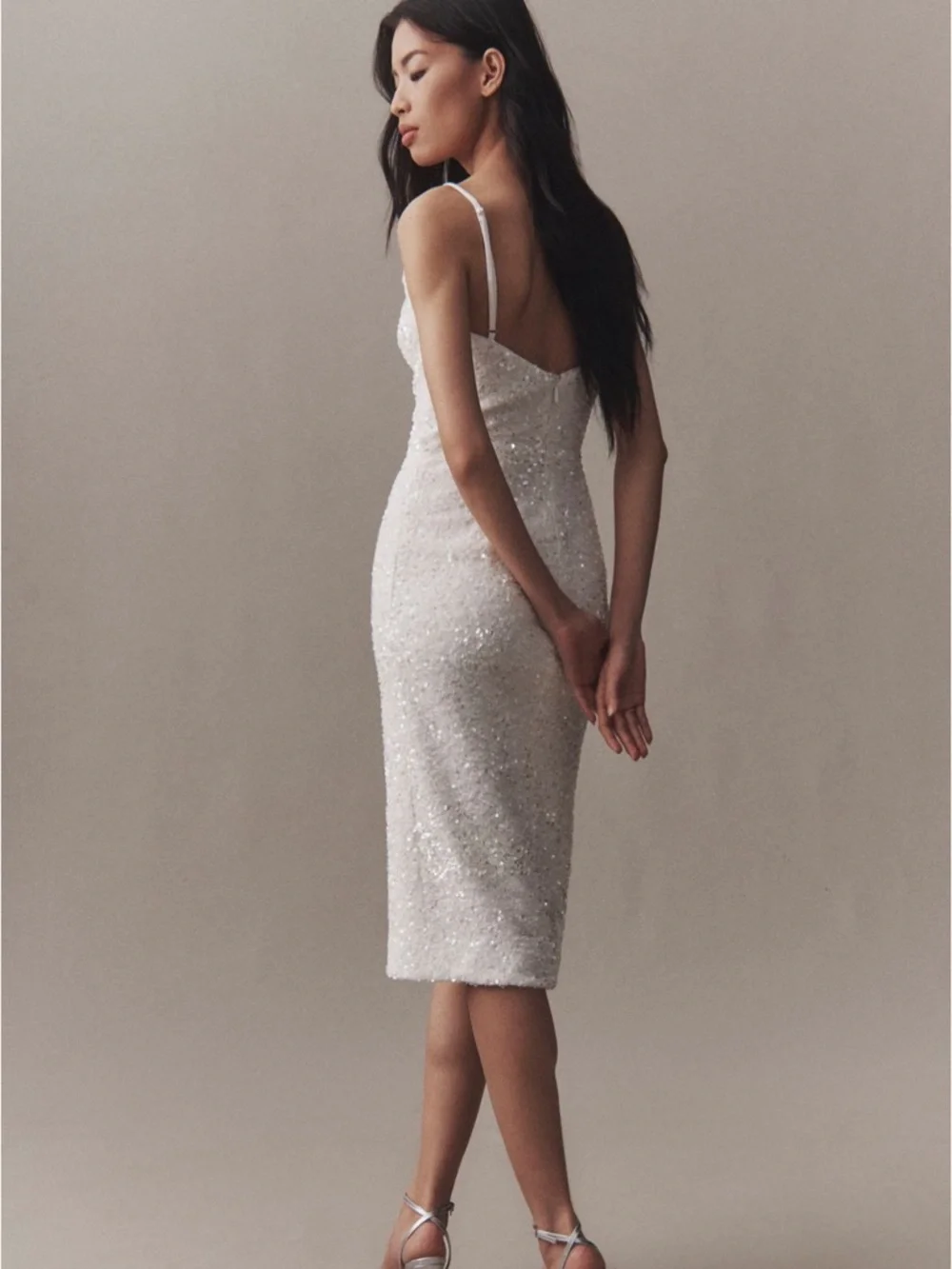 Anthropologie Helsi Corey Sleeveless V-Neck Midi Dress Size Small - Picture 2 of 6
